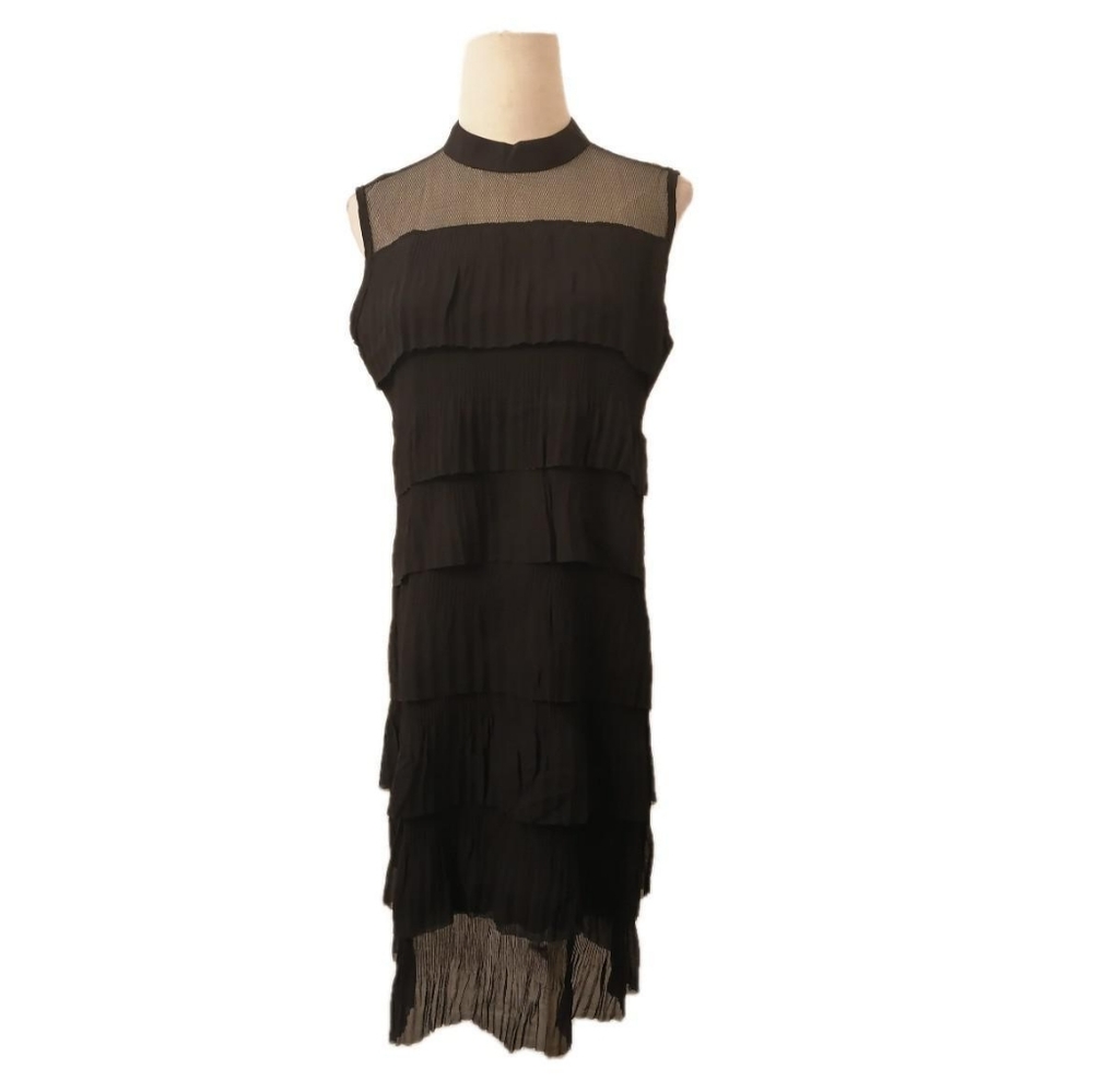 black  cake style midi dress